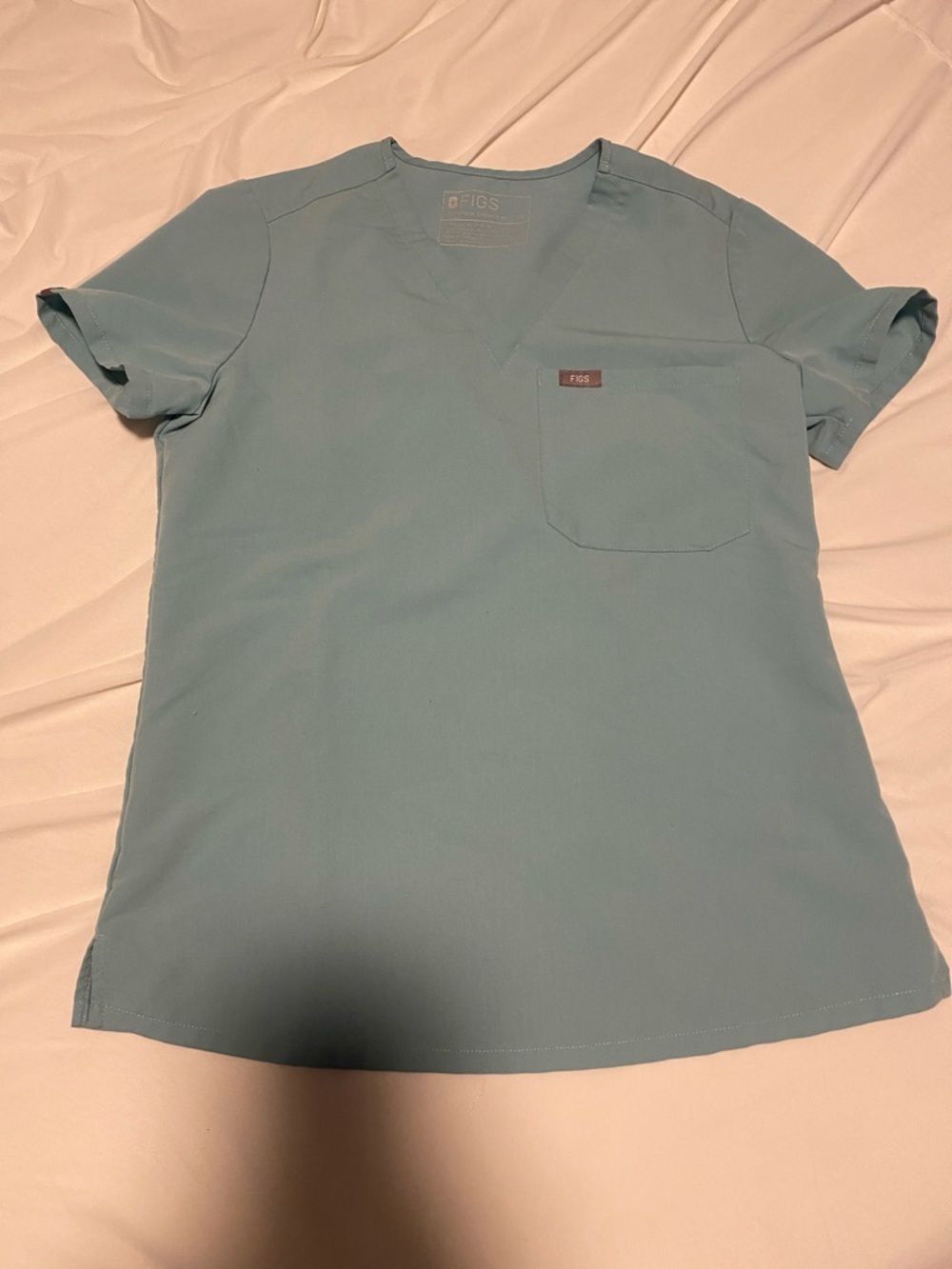 Figs Women's Scrub Top Seaglass PO#3017
